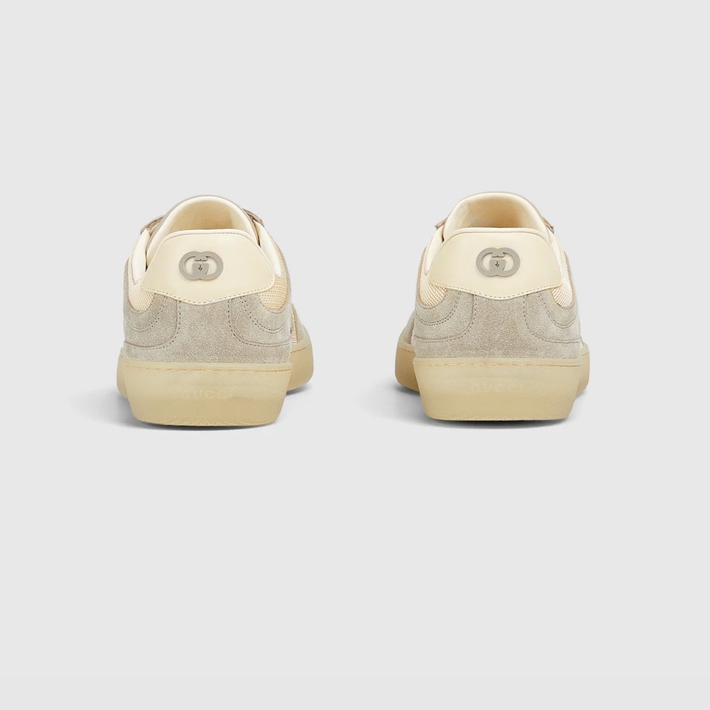 Gucci G75 in Oatmeal Suede Mens Sneakers - Picture 5 of 16